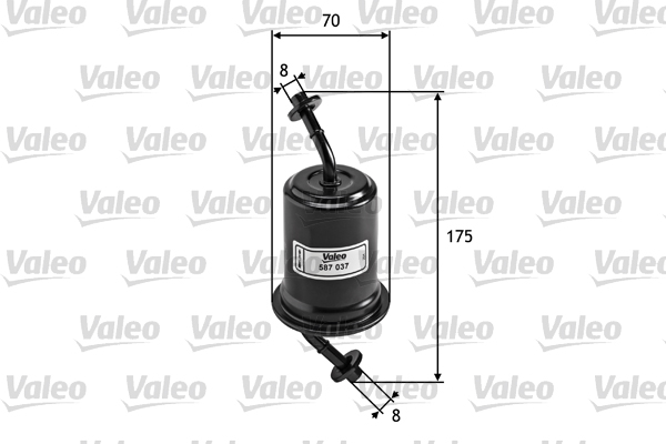 Filtru combustibil MAZDA 121 II (DB) 1.3 16V (DB3PA) benzina 53 cai VALEO 587037