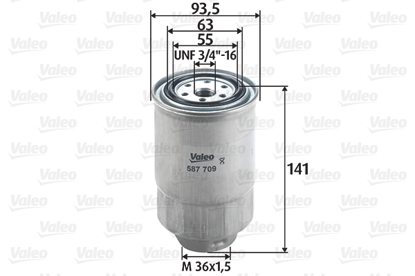 Filtru combustibil MAZDA 3 (BL) 2.2 MZR CD (BL10) diesel 150 cai VALEO 587709
