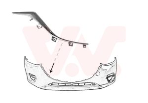 Banda de protectie bara de protectie MAZDA 3 (BM, BN) 1.5 benzina 120 cai VAN WEZEL 2744582