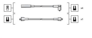Set cablaj aprindere MAZDA 626 I (CB) 1.6 (CB2NS) benzina 75 cai MAGNETI MARELLI 941318111023