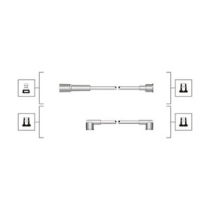 Set cablaj aprindere MAZDA 121 I (DA) 1.1 (DA101) benzina 57 cai MAGNETI MARELLI 941319170106
