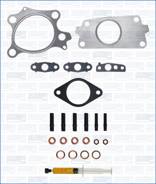 Set montaj turbocompresor MAZDA 6 combi (GJ, GL) 2.2 D (GJ2FW, GJ1021, GJ1022, GL1021) diesel 175 cai AJUSA JTC11935