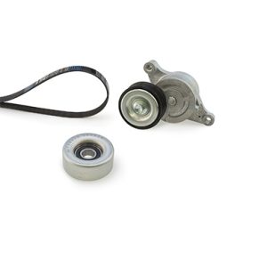 Set curea transmisie cu caneluri MAZDA 2 (DE_, DH_) 1.5 MZR (DE5FS) benzina 102 cai GATES K046PK1840