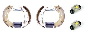 Set saboti frana MAZDA 121 III (JASM, JBSM) 1.3 benzina 50 cai BREMBO K 24 062