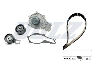 Set pompa apa + curea dintata MAZDA 5 (CW) 1.6 CD diesel 116 cai DOLZ KD079