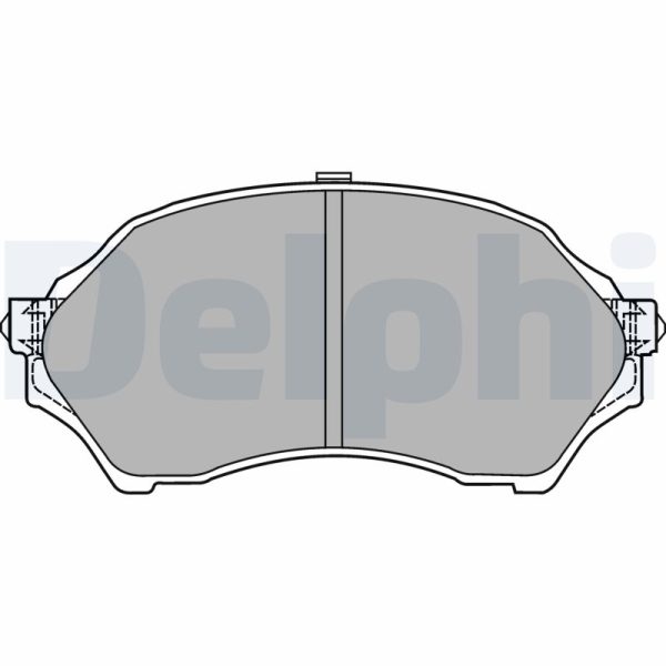 Placute frana MAZDA 323 S VI limuzina (BJ) 1.5 16V (BJ5P) benzina 88 cai DELPHI LP1440