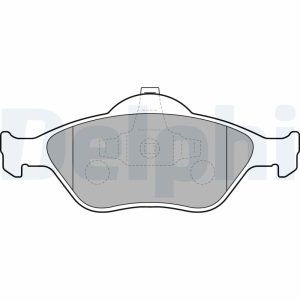 Placute frana MAZDA 2 (DY) 1.2 (DY3W) benzina 75 cai DELPHI LP1469