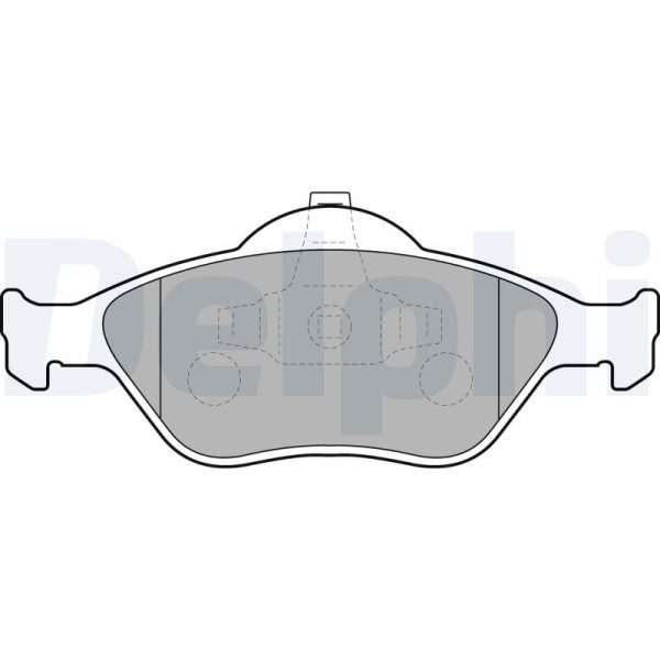 Placute frana MAZDA 121 III (JASM, JBSM) 1.8 TD diesel 75 cai DELPHI LP1469