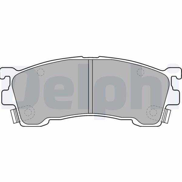 Placute frana MAZDA 323 F VI hatchback (BJ) 1.6 (BJ10M) benzina 95 cai DELPHI LP1518