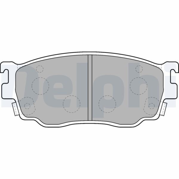 Placute frana MAZDA 323 S VI limuzina (BJ) 1.6 (BJ12) benzina 95 cai DELPHI LP1527