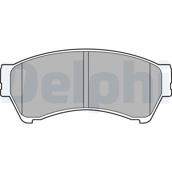 Placute frana MAZDA 6 limuzina (GH) 2.2 MZR-CD (GH10) diesel 185 cai DELPHI LP2111