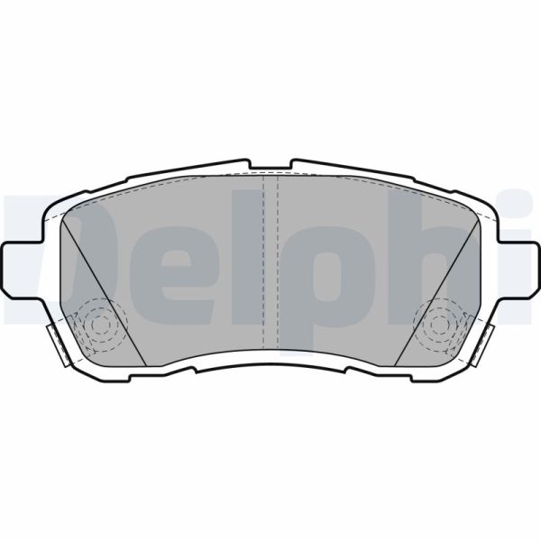 Placute frana MAZDA 2 (DE_, DH_) 1.3 (DE3FS) benzina 75 cai DELPHI LP2306