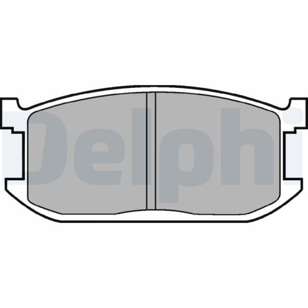 Placute frana MAZDA 323 I Station Wagon (FA) 1.5 (FA45V) benzina 70 cai DELPHI LP234
