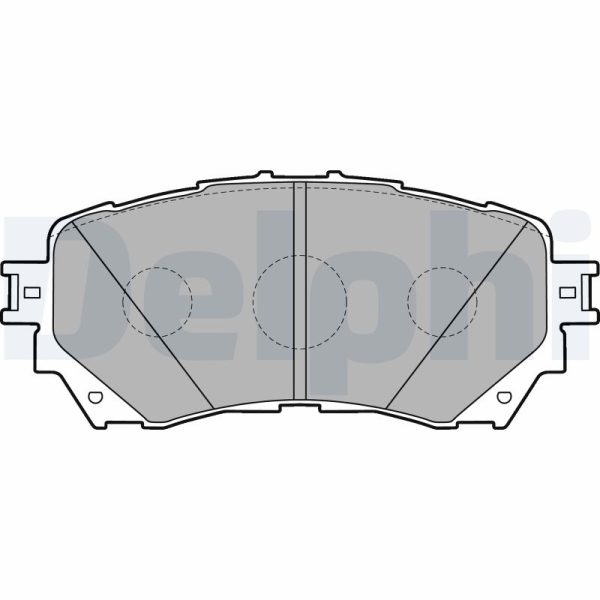 Placute frana MAZDA 6 limuzina (GJ, GL) 2.2 D (GJ2FP, GJ1021, GJ1022, GL1021) diesel 175 cai DELPHI LP2487