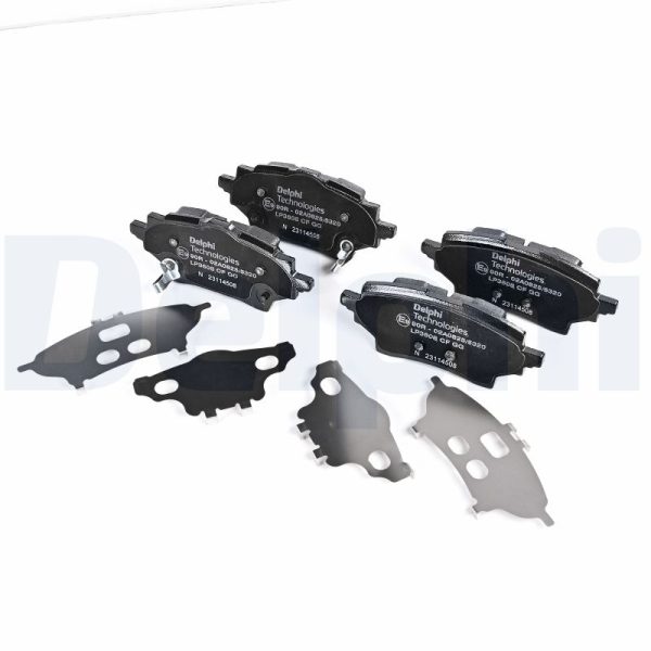 Placute frana MAZDA 2 hatchback (KB) 1.5 Hybrid (KBAC3X) benzina/elector 116 cai DELPHI LP3608