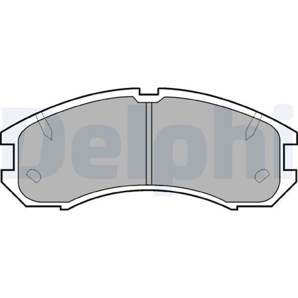 Placute frana MAZDA 626 III Hatchback (GD) 2.2 12V (GD102) benzina 115 cai DELPHI LP595