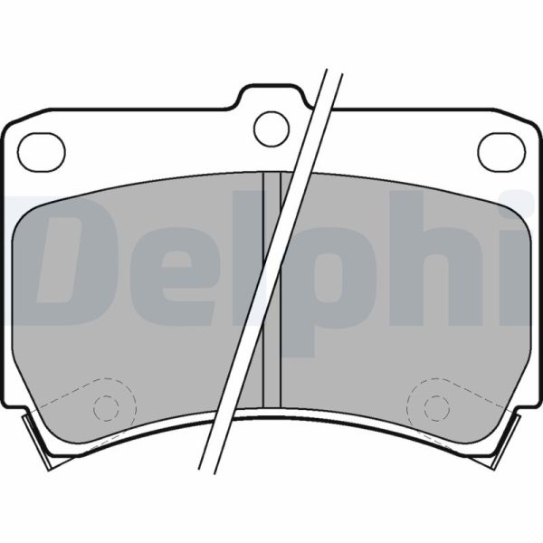 Placute frana MAZDA 121 II (DB) 1.3 16V (DB3PA) benzina 53 cai DELPHI LP743