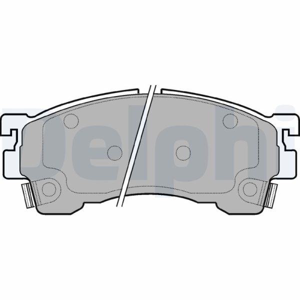 Placute frana MAZDA 323 F VI hatchback (BJ) 1.8 Astina (BJ10P) benzina 125 cai DELPHI LP801