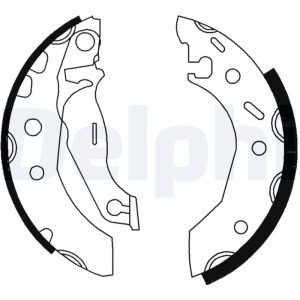 Set saboti frana MAZDA 121 III (JASM, JBSM) 1.3 benzina 50 cai DELPHI LS1728