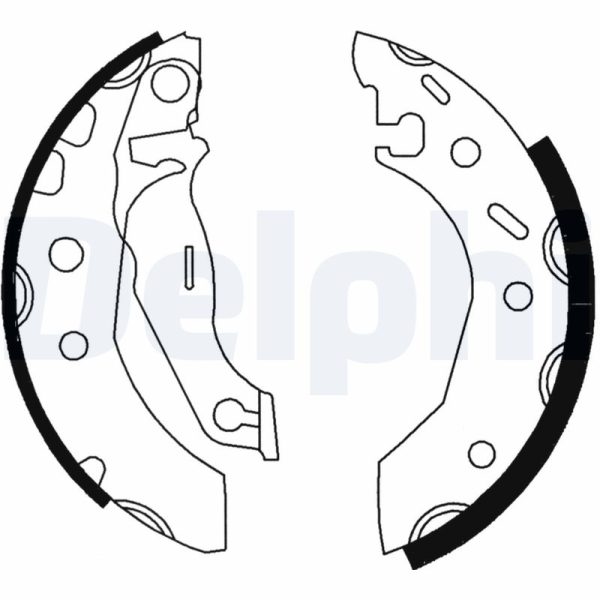 Set saboti frana MAZDA 121 III (JASM, JBSM) 1.3 benzina 50 cai DELPHI LS1728