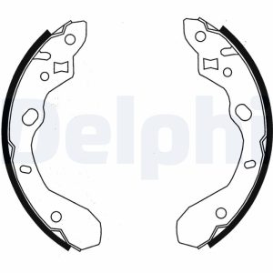 Set saboti frana MAZDA 323 F VI hatchback (BJ) 1.5 16V (BJ5W) benzina 88 cai DELPHI LS1855