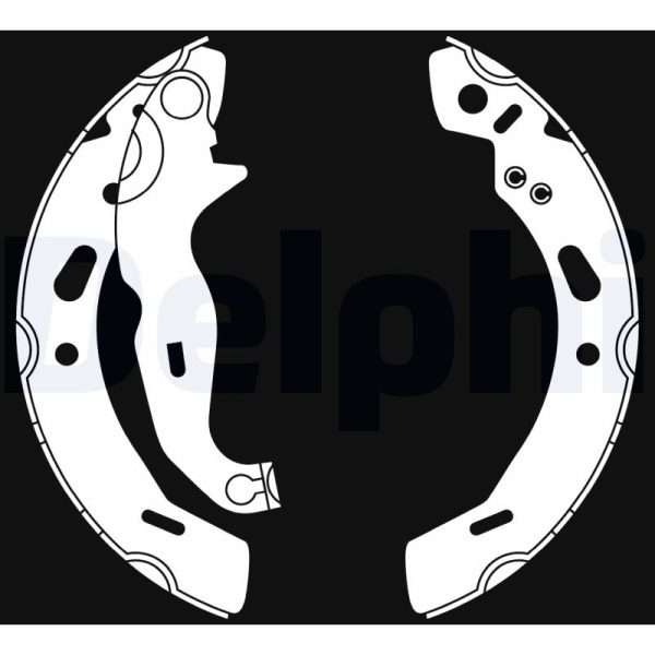 Set saboti frana MAZDA 2 (DE_, DH_) 1.5 (DE5FS) benzina 103 cai DELPHI LS2016