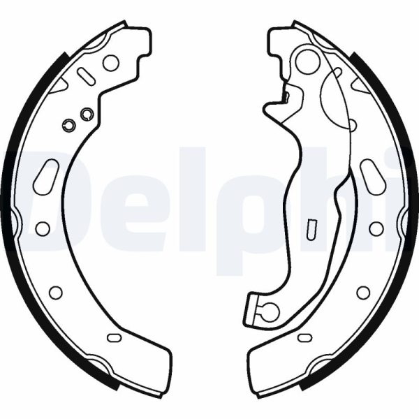 Set saboti frana MAZDA 2 hatchback (DL, DJ) 1.5 benzina 75 cai DELPHI LS2028