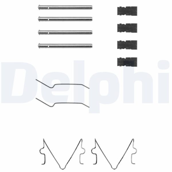 Set accesorii placute frana MAZDA 121 I (DA) 1.1 (DA101) benzina 57 cai DELPHI LX0164