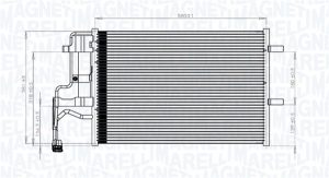 Condensator climatizare MAZDA 3 (BK) 2.0 (BKEP) benzina 150 cai MAGNETI MARELLI 350203844000