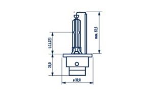 Bec far faza lunga MAZDA 5 (CW) 1.8 MZR benzina 116 cai NARVA 840023000