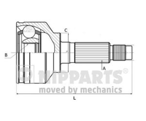 Cap planetara MAZDA 121 II (DB) 1.3 16V (DB3PA) benzina 53 cai NIPPARTS J2823015