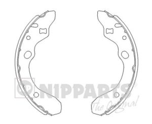 Set saboti frana MAZDA 323 S IV (BG) 1.7 D (BG7P) diesel 56 cai NIPPARTS J3503036