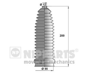 Ansamblu burduf directie MAZDA 2 (DY) 1.2 (DY3W) benzina 75 cai NIPPARTS N2843019
