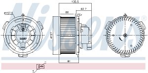 Ventilator habitaclu MAZDA 3 (BK) 2.0 (BKEP) benzina 150 cai NISSENS 87650