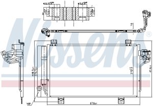 Condensator climatizare MAZDA 2 hatchback (DL, DJ) 1.5 D (DJ5FS) diesel 105 cai NISSENS 940775