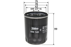Filtru ulei MAZDA 2 hatchback (DL, DJ) 1.5 D (DJ5FS) diesel 105 cai VALEO 586145