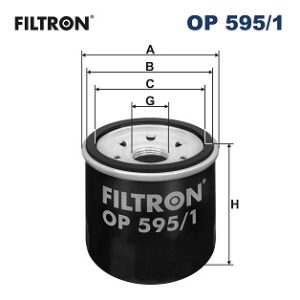 Filtru ulei MAZDA 2 hatchback (DL, DJ) 1.5 E-SKYACTIV G benzina/elector 115 cai FILTRON OP 595/1