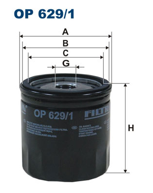 Filtru ulei MAZDA 2 (DY) 1.2 (DY3W) benzina 75 cai FILTRON OP 629/1