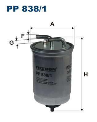 Filtru combustibil MAZDA 121 III (JASM, JBSM) 1.8 TD diesel 75 cai FILTRON PP 838/1