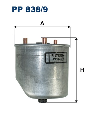 Filtru combustibil MAZDA 2 (DE_, DH_) 1.6 MZ-CD diesel 95 cai FILTRON PP 838/9