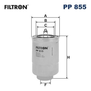 Filtru combustibil MAZDA 5 (CR) 2.0 CD (CR19) diesel 110 cai FILTRON PP 855