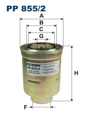 Filtru combustibil MAZDA 3 limuzina (BL) 2.2 MZR CD (BL10) diesel 185 cai FILTRON PP 855/2