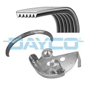Set curea transmisie cu caneluri MAZDA 2 (DY) 1.2 (DY3W) benzina 75 cai DAYCO PVE002