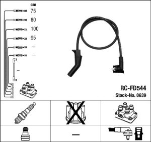 Set cablaj aprindere MAZDA 121 III (JASM, JBSM) 1.3 benzina 50 cai NGK 0639