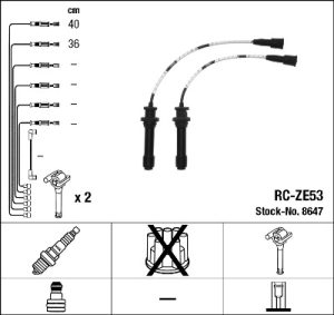 Set cablaj aprindere MAZDA 323 S VI limuzina (BJ) 1.6 (BJ12) benzina 95 cai NGK 8647