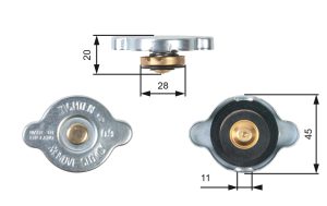 Buson radiator MAZDA 121 I (DA) 1.5 benzina 76 cai GATES RC124