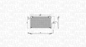 Condensator climatizare MAZDA 323 S VI limuzina (BJ) 1.6 (BJ12) benzina 95 cai MAGNETI MARELLI 350203939000