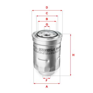 Filtru combustibil MAZDA 6 limuzina (GJ, GL) 2.2 D 4WD (GJ2AP) diesel 175 cai SOFIMA S 0410 NR