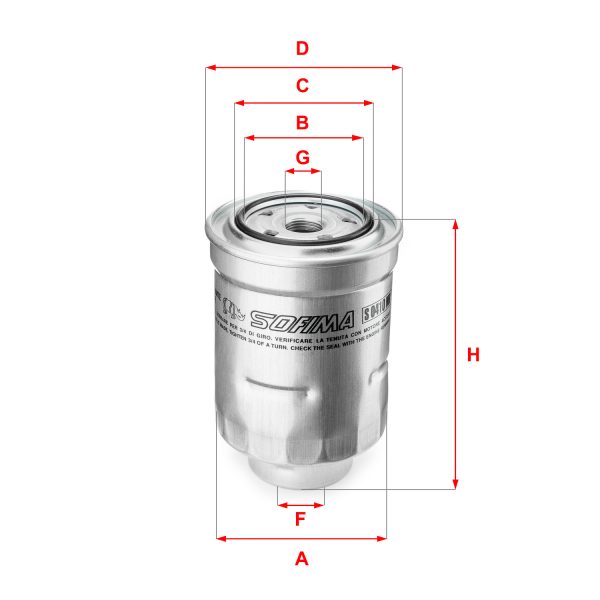 Filtru combustibil MAZDA 6 limuzina (GJ, GL) 2.2 D 4WD (GJ2AP) diesel 175 cai SOFIMA S 0410 NR