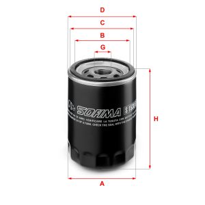 Filtru ulei MAZDA 121 III (JASM, JBSM) 1.8 TD diesel 75 cai SOFIMA S 1530 R